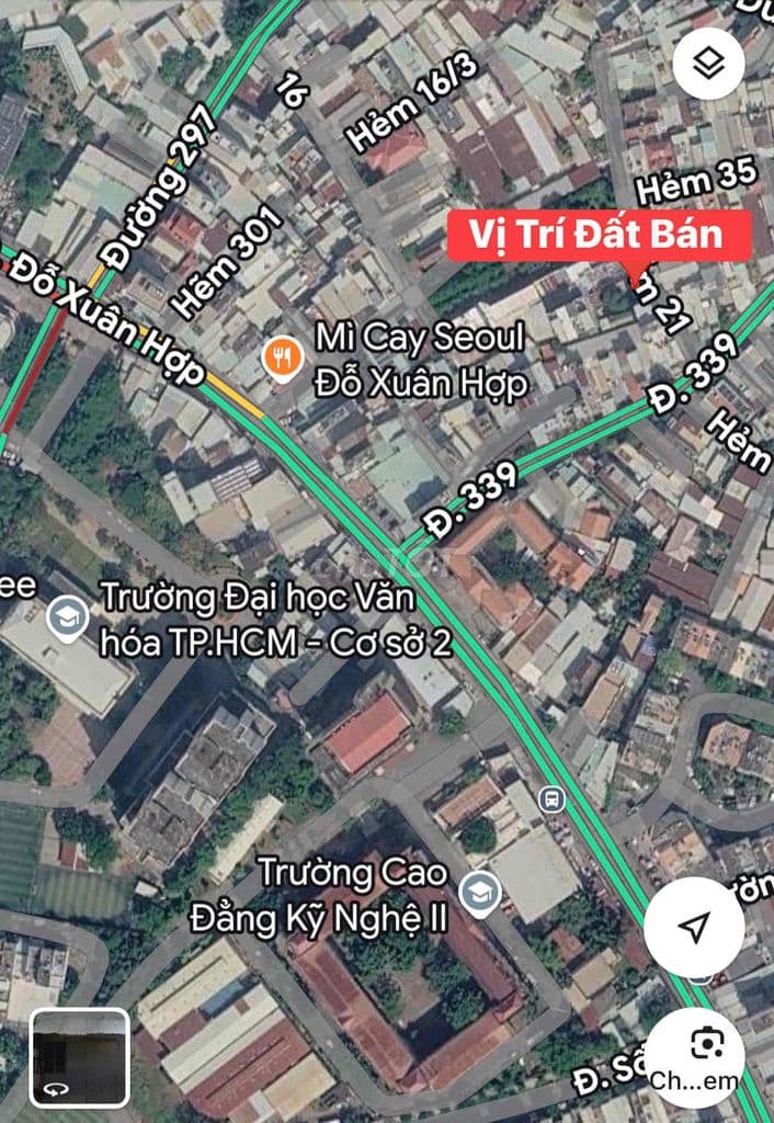 Bán Đất hẻm 21 đường số 339, Phước Long B, quận 9. DT: 6x20 giá 8,9ty