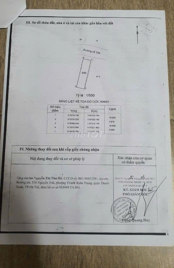 CHÍNH CHỦ CẦN BÁN HAI MẶT TIỀN NHÀ ĐƯỜNG 339 – PHƯỜNG PHƯỚC LONG - Ảnh 2