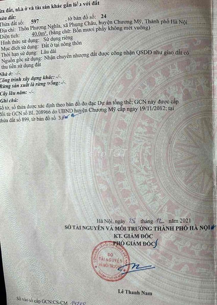 Bán đất thổ cư - Ảnh 2