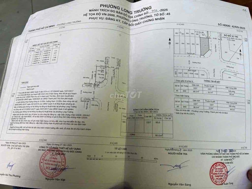 CHÍNH CHỦ - BÁN ĐẤT KHU DỰ ÁN CẦU ÔNG NHIÊU - Ảnh 2