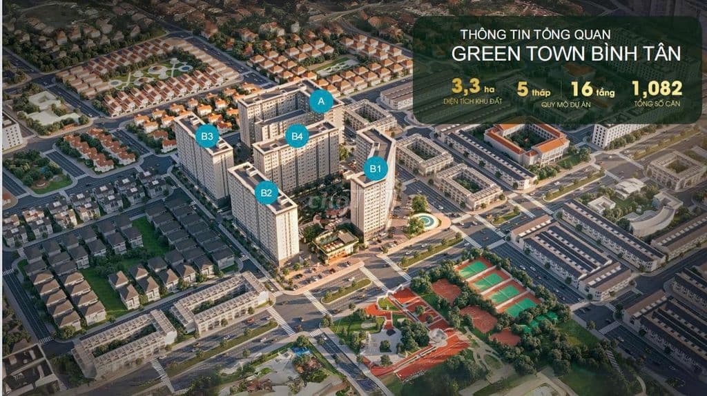 Chỉ 827tr sở hữu căn 52m2 có ban công - Green Town - Giá CĐT - CK 9% - Ảnh 2