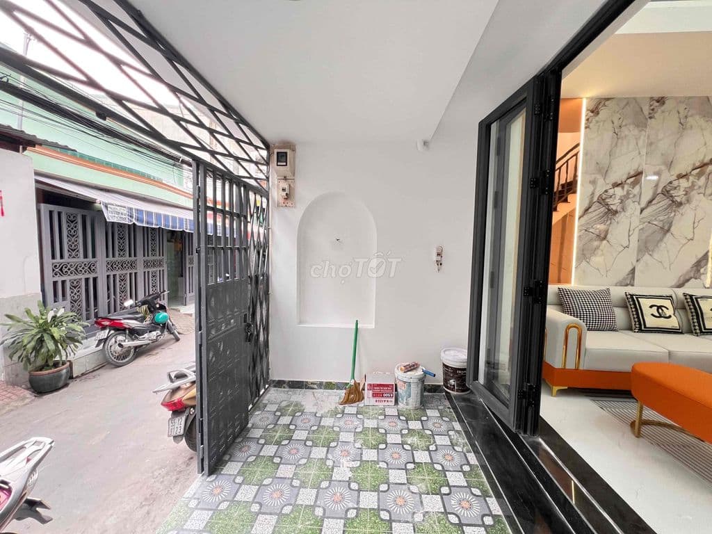 bán nhà hẻm thông đi bộ ra chợ - Ảnh 2