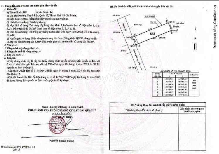 bán đất thạnh lộc 37 ngay trung tâm phường thạnh lộc - Ảnh 3