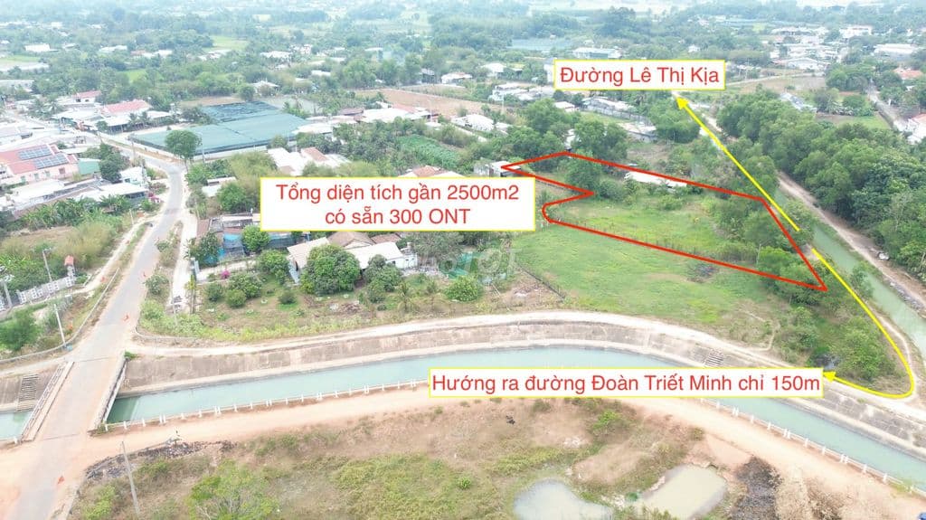 Đất vườn có thổ cư 2439m2 có sẵn 300 ONT. Giá bán 4 tỷ 500 triệu. - Ảnh 3