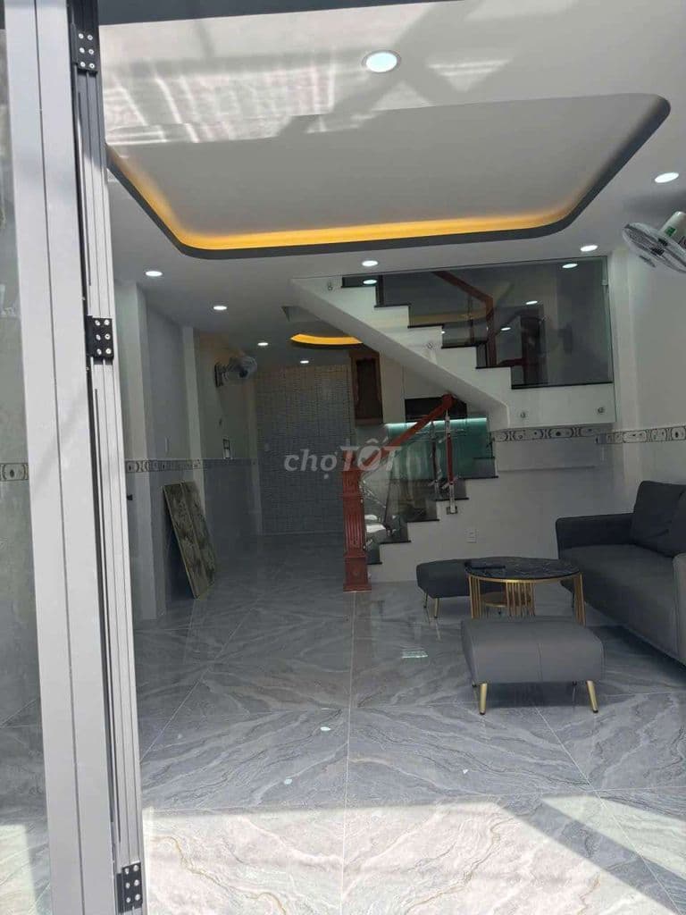 Bán nhà mới đẹp, sổ riêng, (4 x 10) trệt, 1lầu, 2PN, Hiệp Thành, Q12 - Ảnh 2