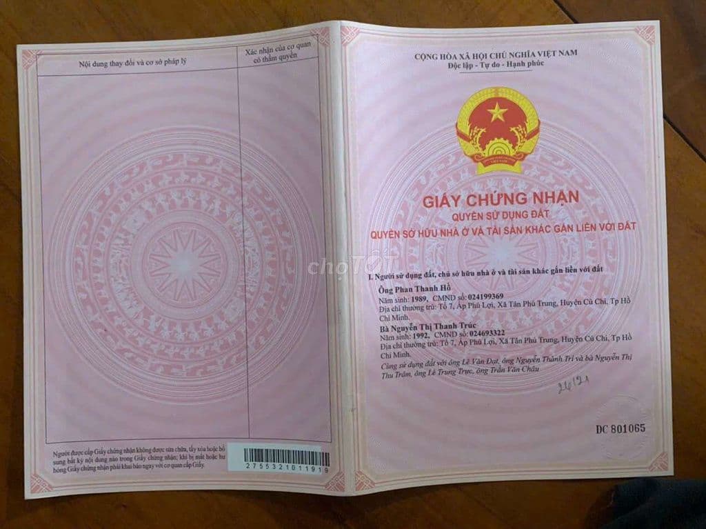 Bán Nhà Sổ Riêng 9 Chủ Công Chứng 6x8 . Giá 780Tr