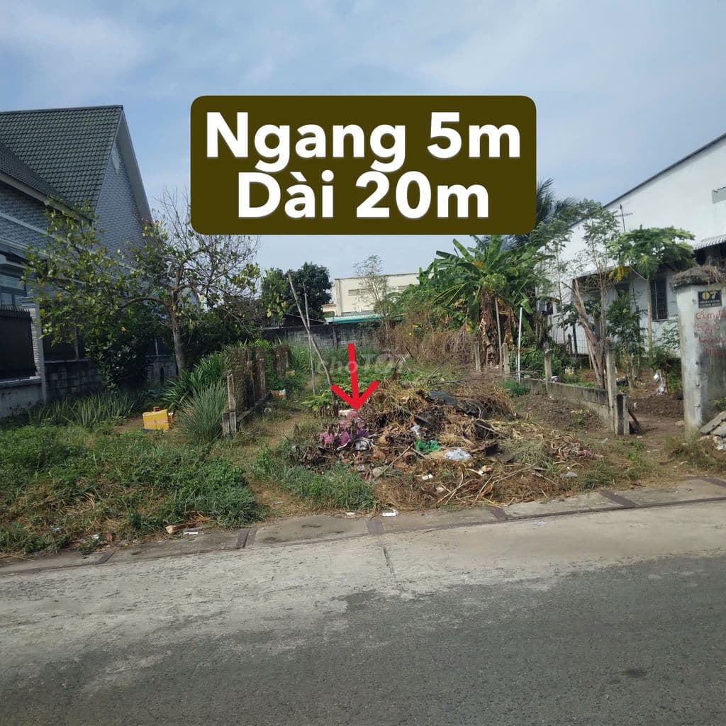 Tôi cần bán đất ở đường Liêu Bình Hương Củ Chi 100m2 giá 1tỷ2 sổ riêng