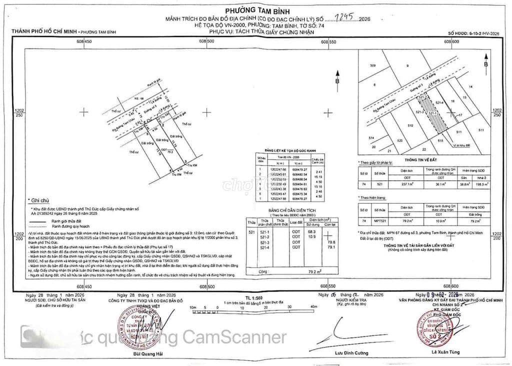 Bán 2 Lô Đất Mặt Tiền Đường Số 3 Phường Tam Bình Tp Thủ Đức Tp Hcm