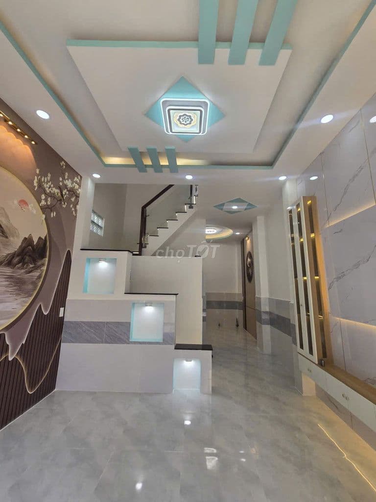 Nhà căn góc, Hẻm 5m, 41 Lương V Cang, P15, Q8, 1trệt, 1lầu, N3,8mxD9m. - Ảnh 2