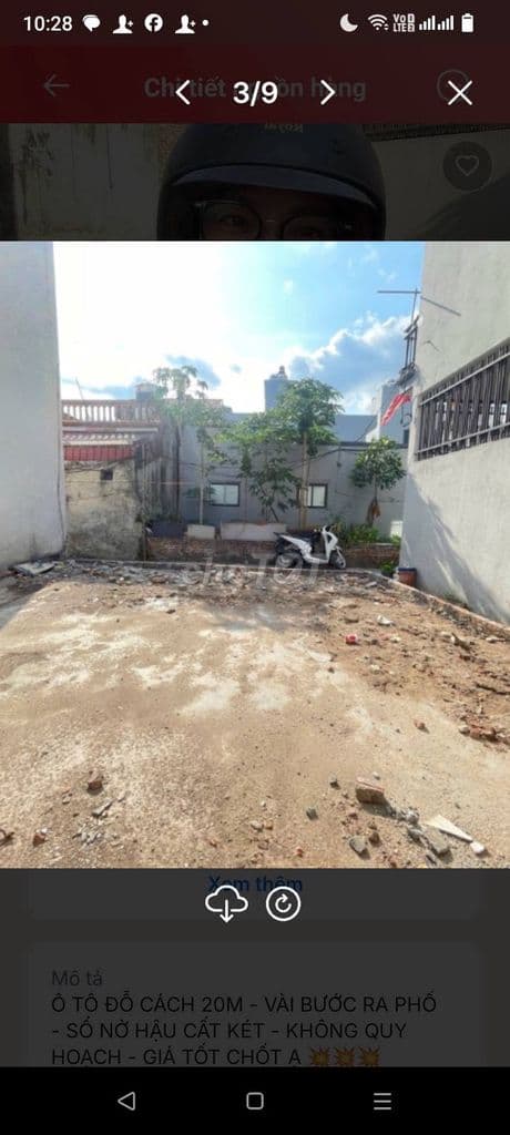 bán lô đất thôn 3 Vạn Phúc mặt tiền 6.8m - Ảnh 3