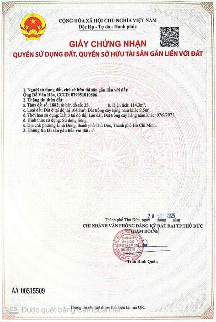 Bán lô sát đường Vành Đai 2, tương lai sầm uất, thuận tiện kinh doanh