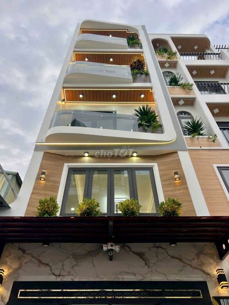 Nhà mới Full Nội Thất_ có ô chờ thang máy ở Hương Lộ 2: 68m2_ 5 tầng