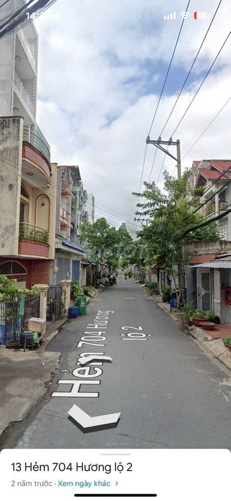 CHÍNH CHỦ BÁN GẤP CHỈ 6TY8 NHÀ HXH HƯƠNG LỘ 2, 85M2, 4PN, 3WC