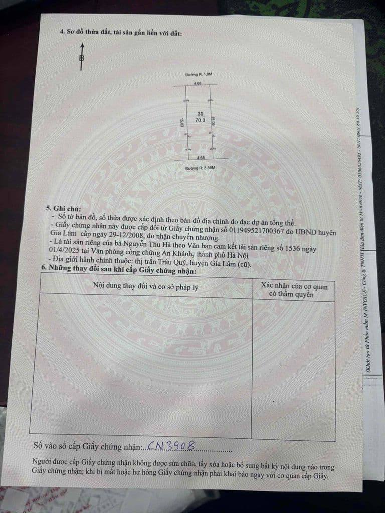 Bán đất rẻ nhất trung tâm trâu quỳ nhỉnh 7 tỉ