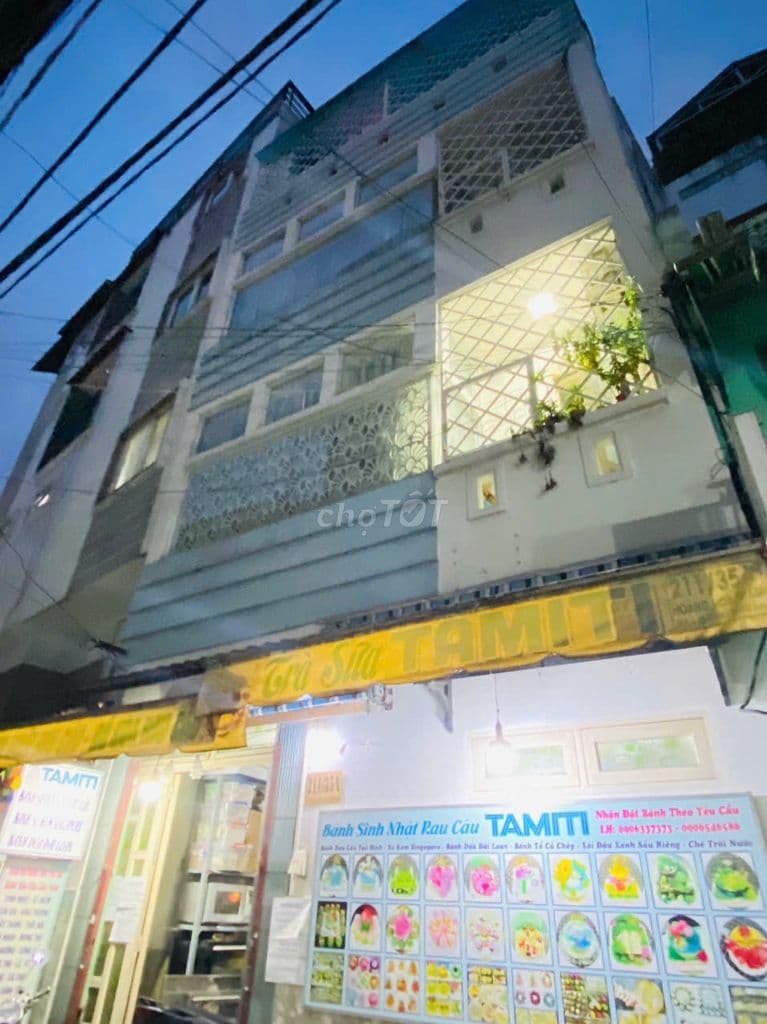 Cách mặt tiền XÓM ĐẤT 2 căn nhà-6x11m 3 tầng cn 63,m vuông 10,8 tỷ TL