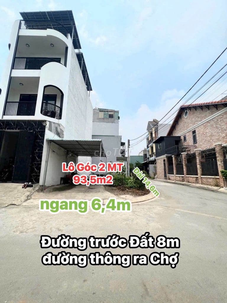NỀN 2 MT - HẺM 1502 NDT - NGAY KĐT ĐÔNG TĂNG LONG - 6,29 TỶ/93,5M2