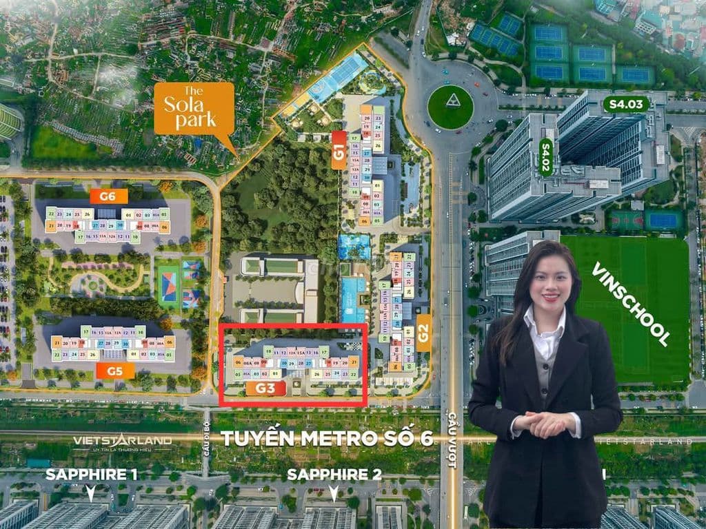 CHỈ 1.5 TỶ SỞ HỮU 2N2VS SOLA PARK TẦNG ĐẸP,HỖ TRỢ VAY LS 0% ĐẾN 2027