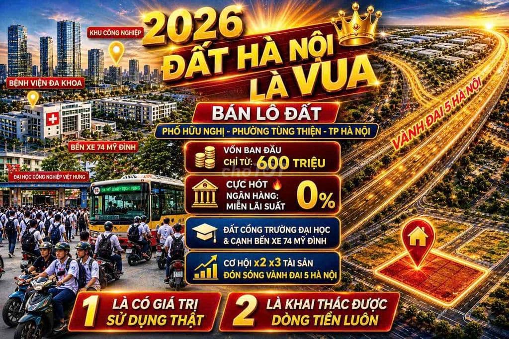 Đất sổ đỏ đường vành đai 5 - Ảnh 3