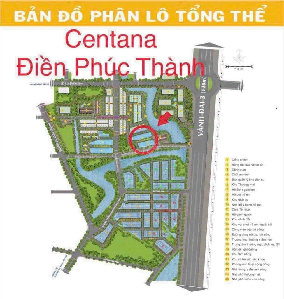 BÁN NỀN ĐẤT KDC CENTANA - CẠNH CHUNG CƯ MT và VĐ3