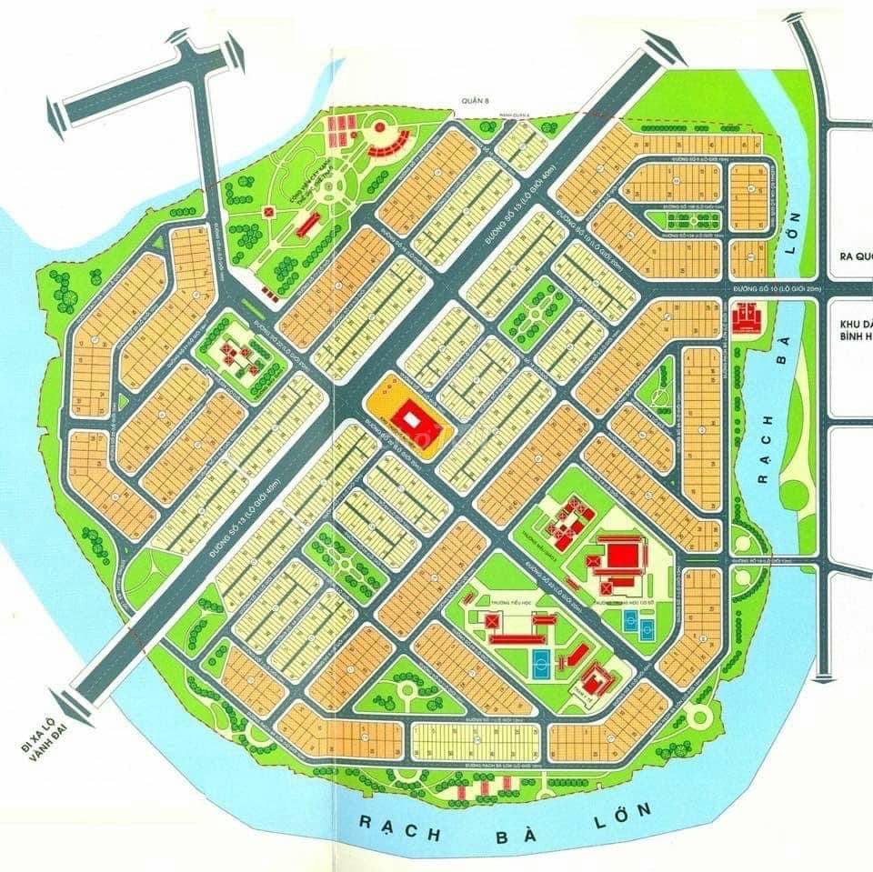 Bán gắp nền biệt thự 7x19,5m KDC Phong Phú 5 - Ảnh 2