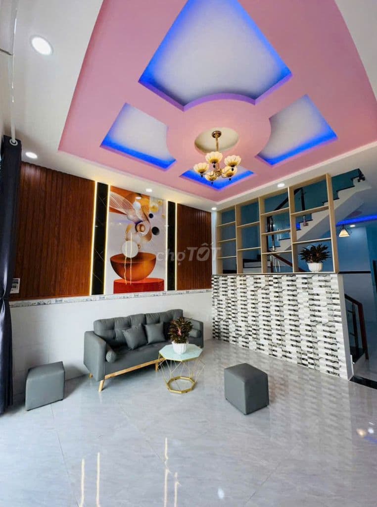 Nhà mới xây gần ngay chợ 4x12 Nguyễn văn bứa hóc môn - Ảnh 2