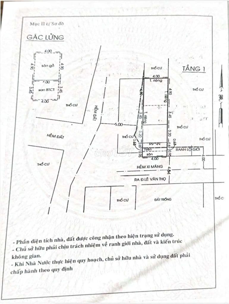 Nhà cấp 4 - 4x14 - hẻm 5m thông - Lê Văn Thọ chỉ nhỉnh 5 tỷ