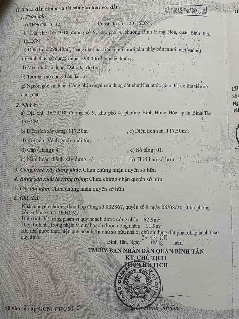 Cần bán nhà 298m2 gần Aeon Tân Phú, kênh Tham Lương - Ảnh 3