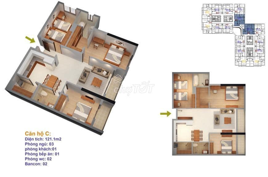 Bán chung cư nội thất CC, 3PN, toà R4B, GoldmarkCity, 136 HTM, Hà Nội - Ảnh 2