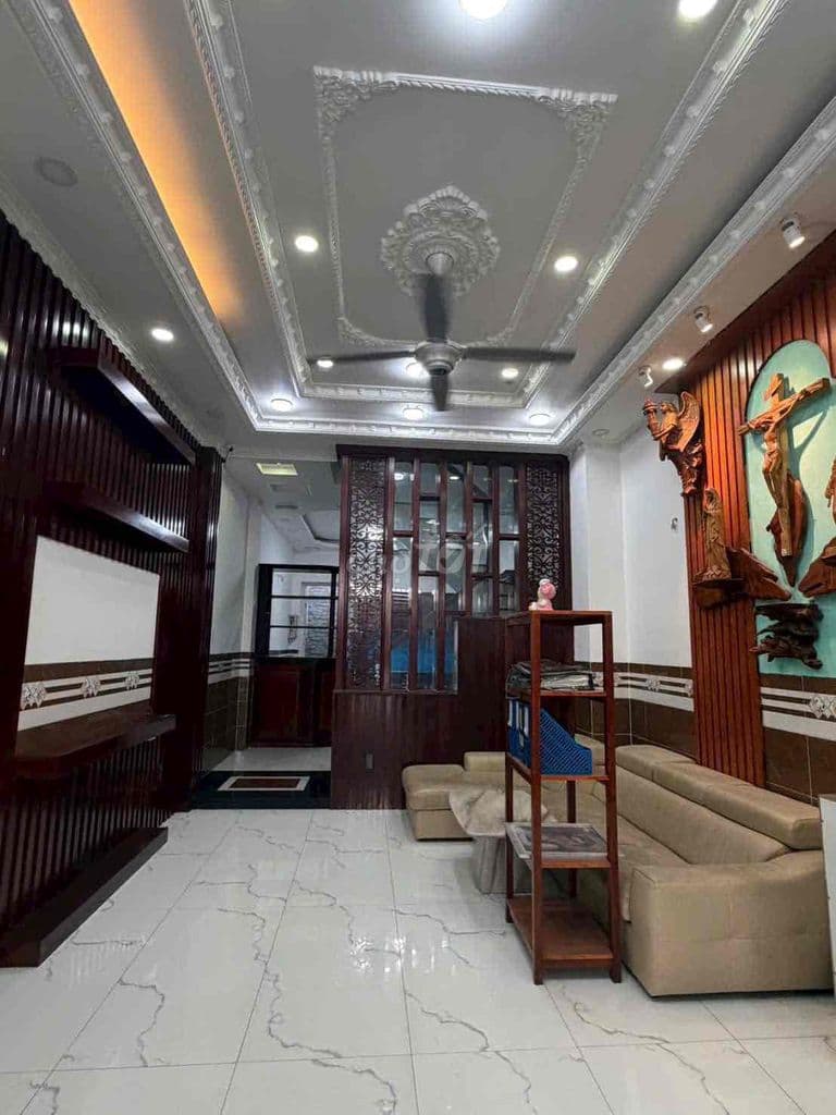 BÁN NHÀ ĐẸP 4 TẦNG GẦN AEON TÂN PHÚ, KHU DÂN TRÍ CAO, SỔ HOÀN CÔNG ĐỦ - Ảnh 2