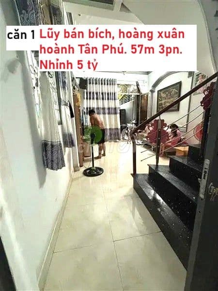 TỔNG CÁC CĂN 5-6 TỶ HẺM XE HƠI TÂN PHÚ -
