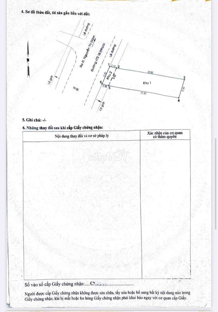 Đất 5,50 x 23,70m Mặt tiền Xuân Thới Sơn 16 - Ảnh 3