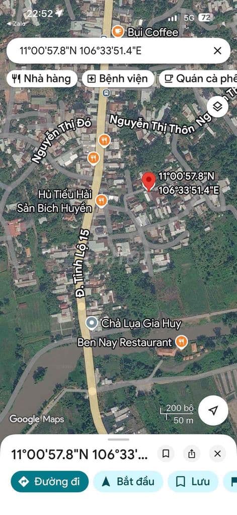 Hiếm: 105m2 đất thổ cư đường tỉnh lộ 15 vào 100mét,ngay cầu bến Nẩy - Ảnh 3