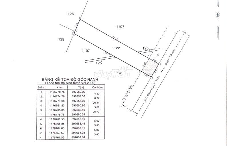 ĐẤT MT HẺM ĐOÀN NGUYỄN TUẤN NGAY TRƯỜNG HỌC ( giá cũ 3.5 tỷ ) - Ảnh 2