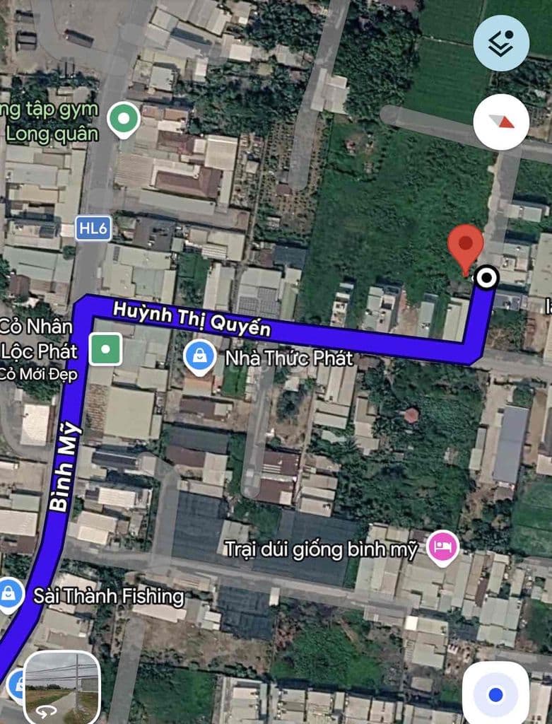 Bán Đất Đường Huỳnh Thị Quyến, Bình Mỹ 5x25 Thổ Cư - 2,5 Tỷ