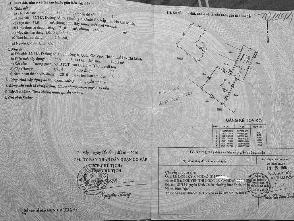 BÁN NHÀ QUANG TRUNG 4PN, 3WC DTCN 71M2 - Ảnh 3