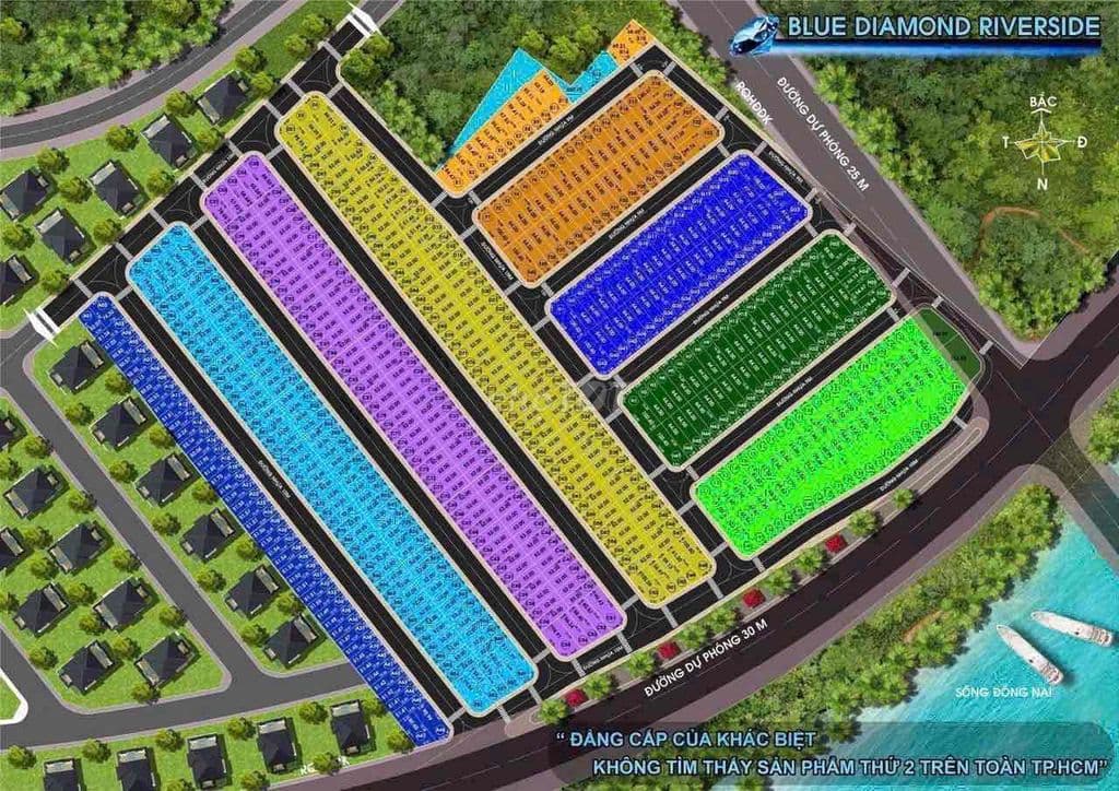 Đất view sông Long Phước Blue giá cắt lỗ sâu dt 64m2 - Ảnh 2