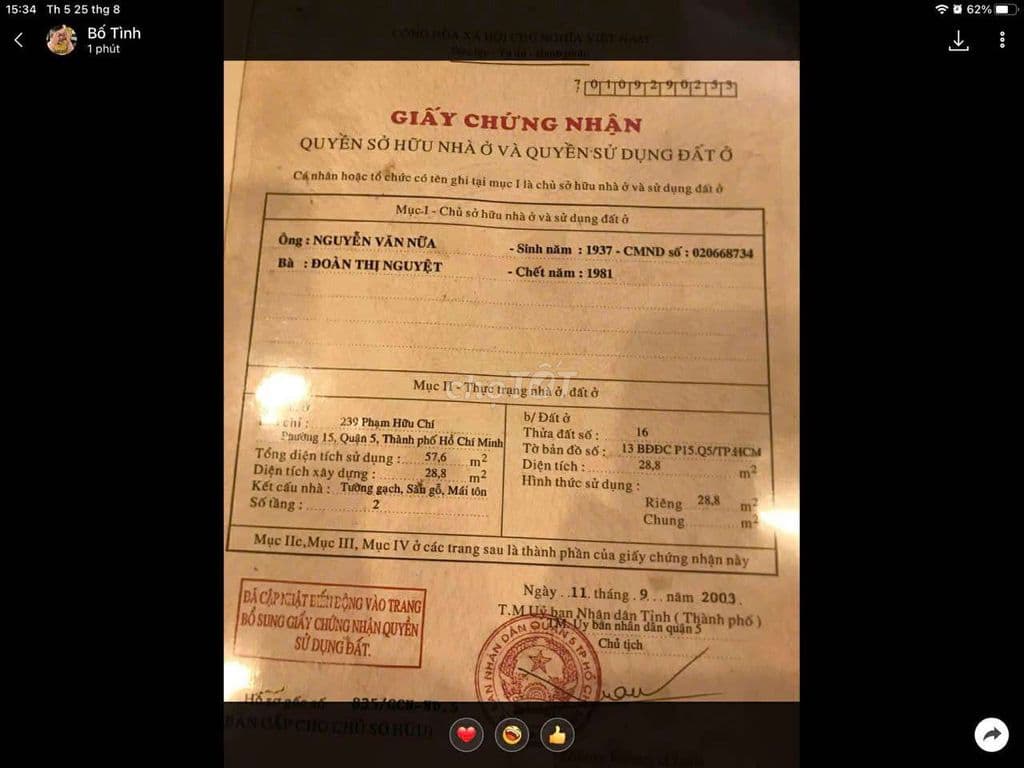 Bán nhà 239 Phạm Hữu chí - Ảnh 3