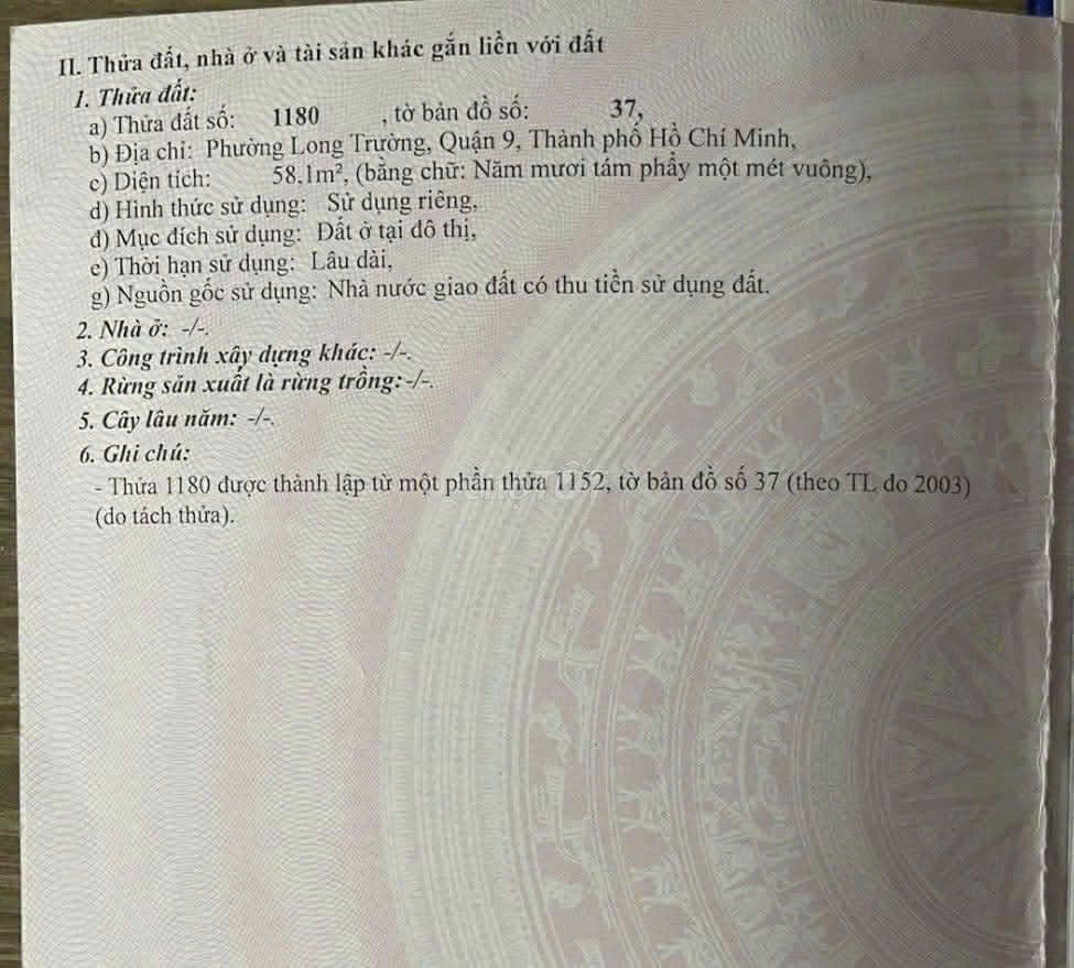 cần bán đất gấp ngay chợ Long Trường - Ảnh 3