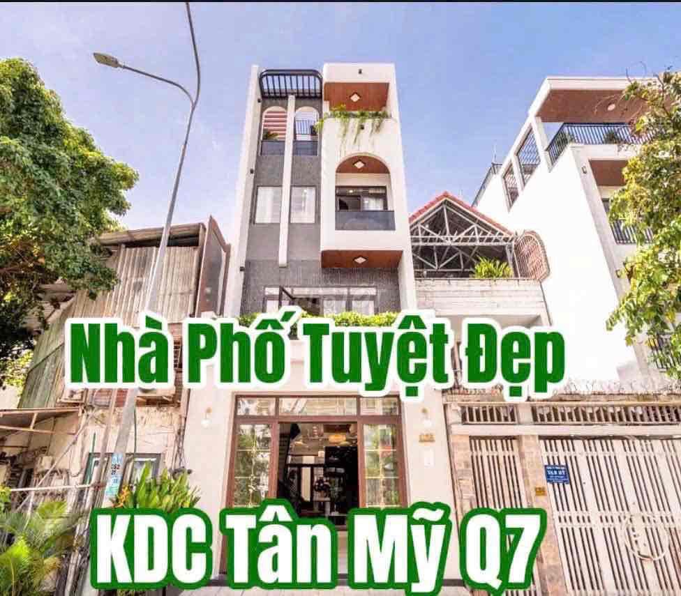 SIÊU PHẨM NHÀ PHỐ CÓ THANG MÁY PHÚ MỸ QUẬN 7 DT 5X18M GIÁ 16 TỶ 890 TR