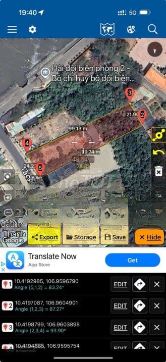 Bán đất đường Tắc Xuất, Thị trấn Cần Thạnh, Cần Giờ, 1100 m2