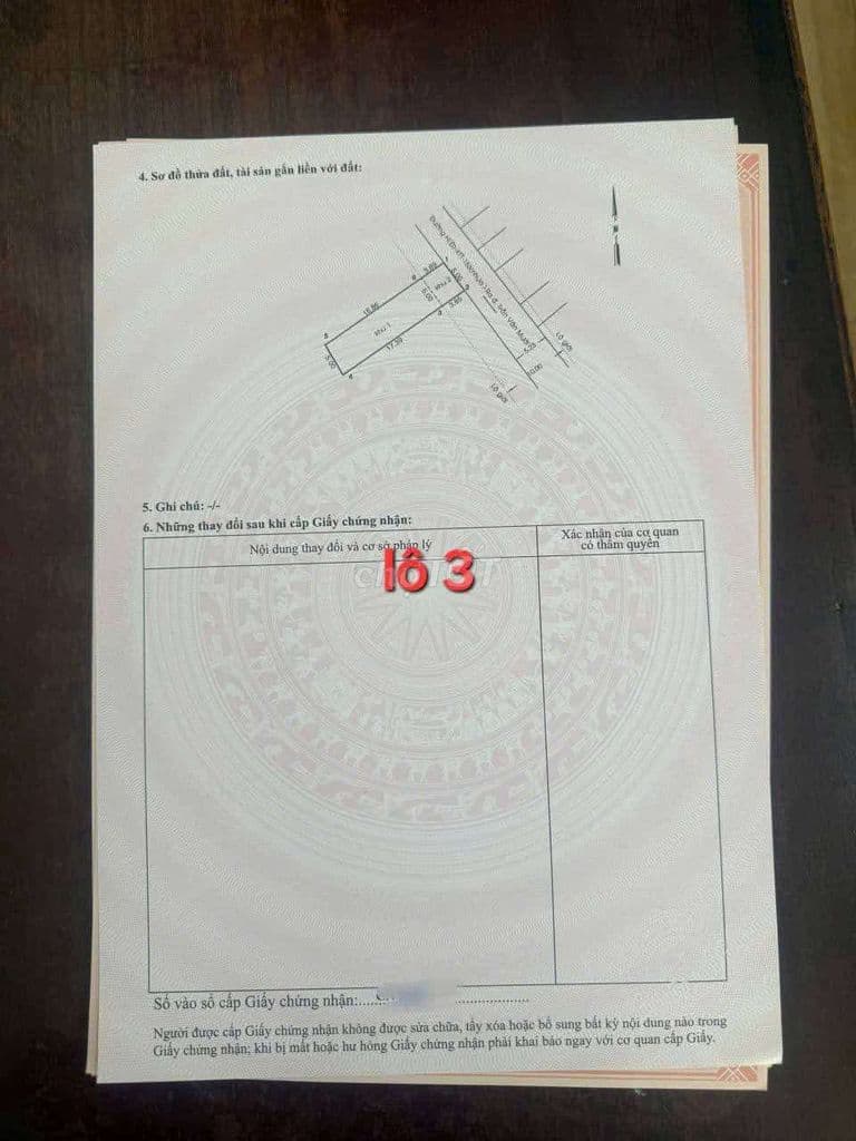 Bán đất thổ cư . MT đừơng nhựa 6m . Dân cư đông . An ninh tốt - Ảnh 3