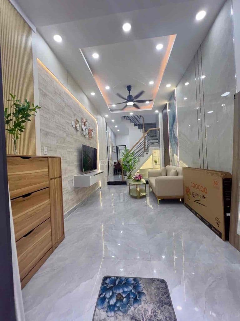 NGÃ 6 NGUYỄN KIỆM, NGUYỄN VĂN NGHI, FULL NỘI THẤT, 2 TẦNG ĐÚC, 3 PN, D - Ảnh 3
