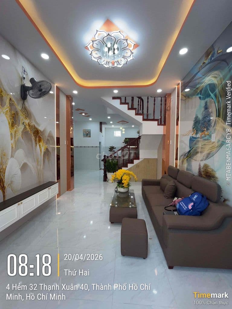 nhà đường Thạnh Xuân 40- đường thông xe tải - Ảnh 3