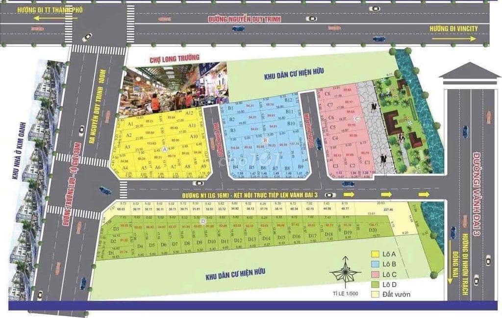 Bán 2 Lô Đất Đường 10m Ngay Chợ, UBND Phường Long Trường Q9 Tp Hcm - Ảnh 2