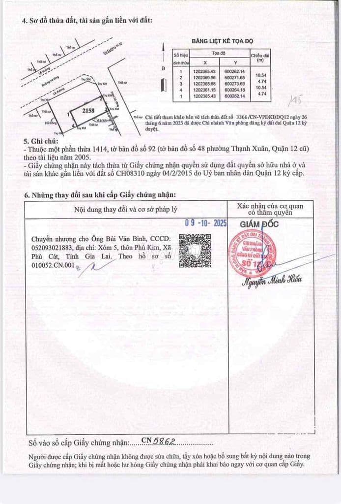 3 tỷ 650 bán lô đất 1/ Thạnh Xuân 22 hẻm 7m gần chợ