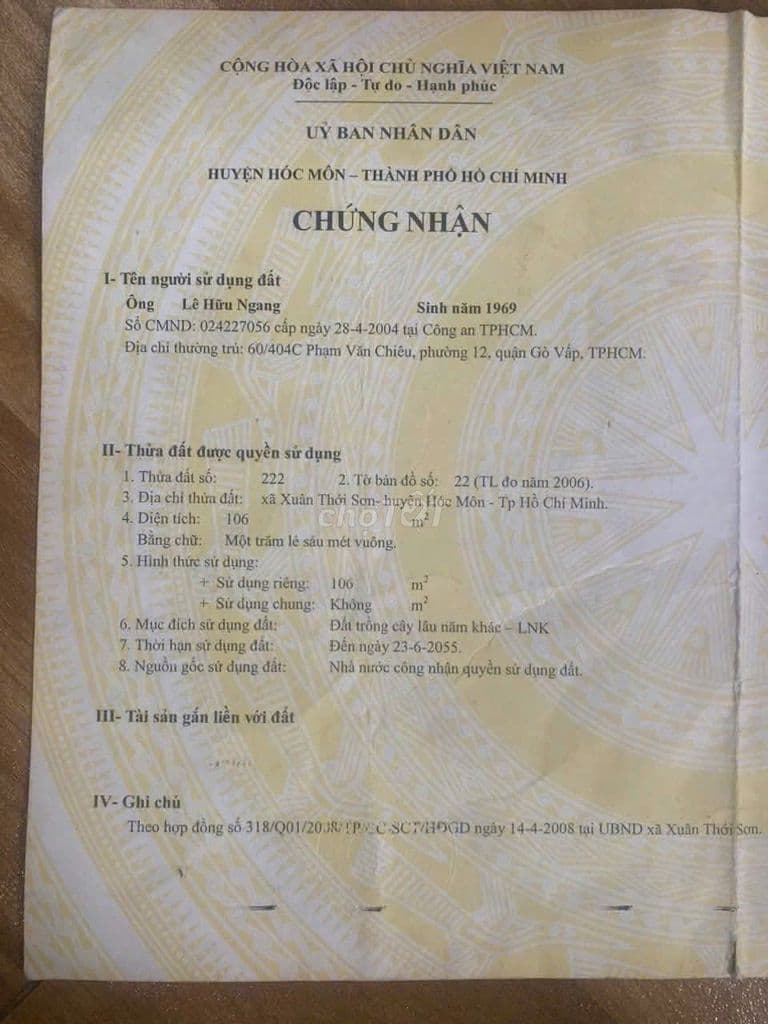 Bán nhà 5x21m. Mặt tiền đường Dương Công Khi, HÓC MÔN - Ảnh 3