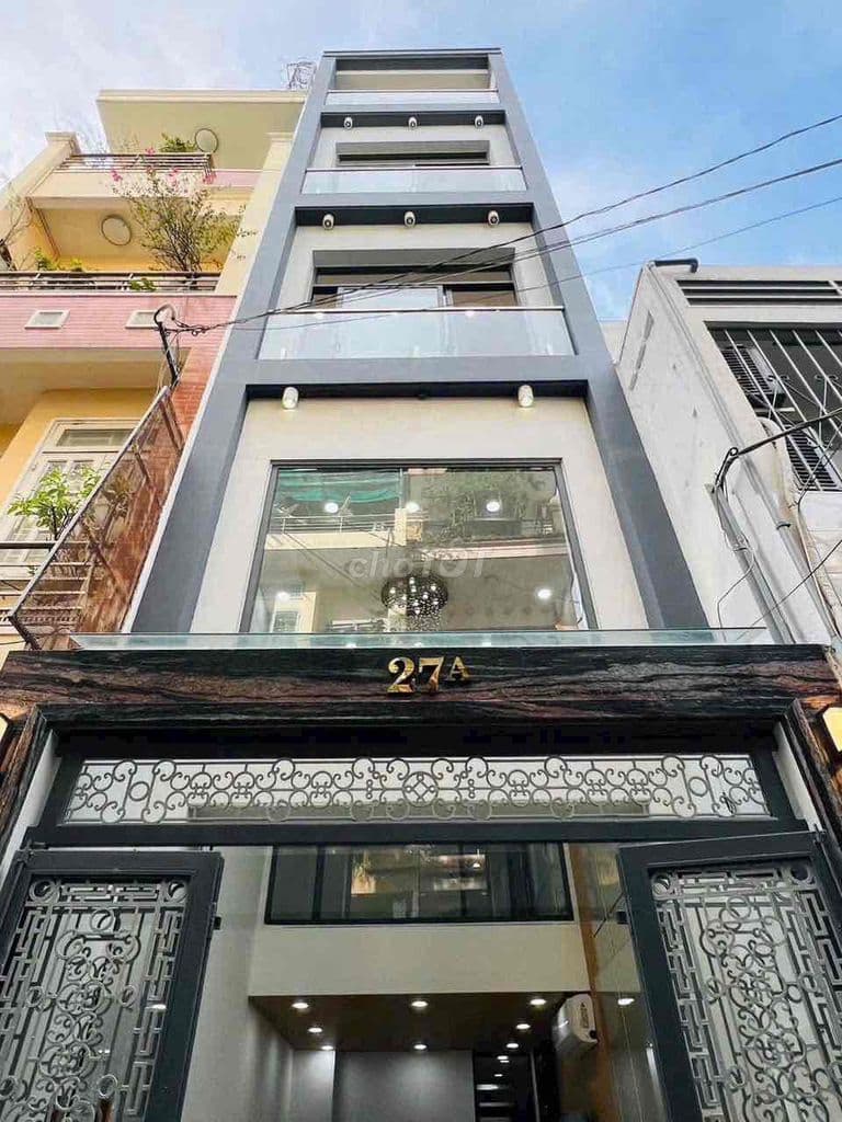 BÁN NHÀ 5 TẦNG HXH CÓ THANG MÁY ĐƯỜNG CMT8. GIÁ: 8.9 TỶ TL