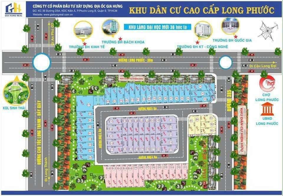 Bán đất hẻm 383 Long Phước