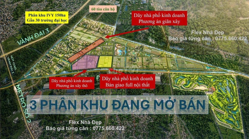 3 PHÂN KHU ĐANG NHẬN BOOKING SIÊU ĐÔ THỊ 1.080HA VINHOMES SAIGON PARK