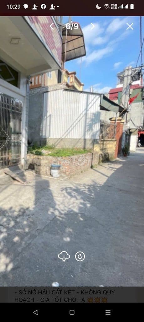 bán lô đất thôn 3 Vạn Phúc mặt tiền 6.8m